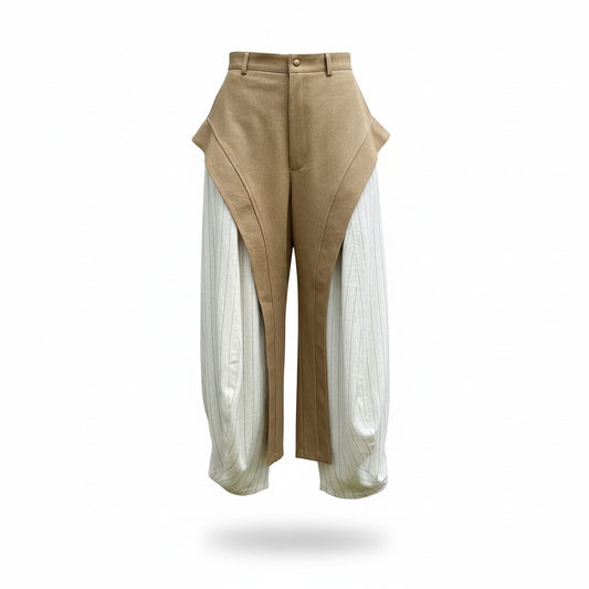 Set de Pantalón con Sobrepantalón Camel