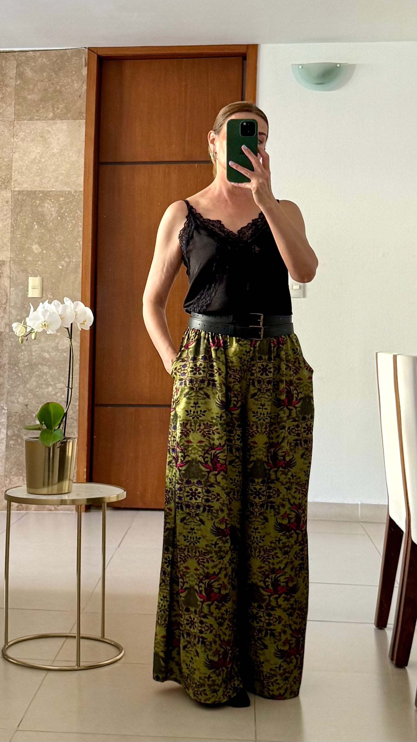 Blusa de Tirantes con Detalles de Encaje