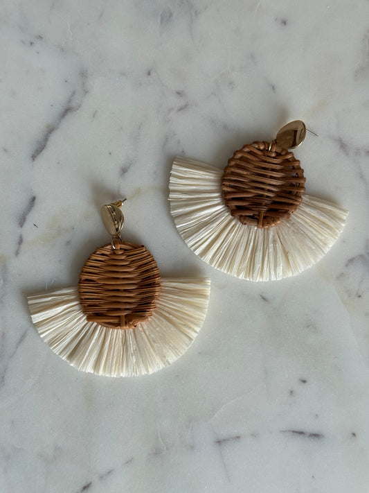 Pendientes Circular con Mecate