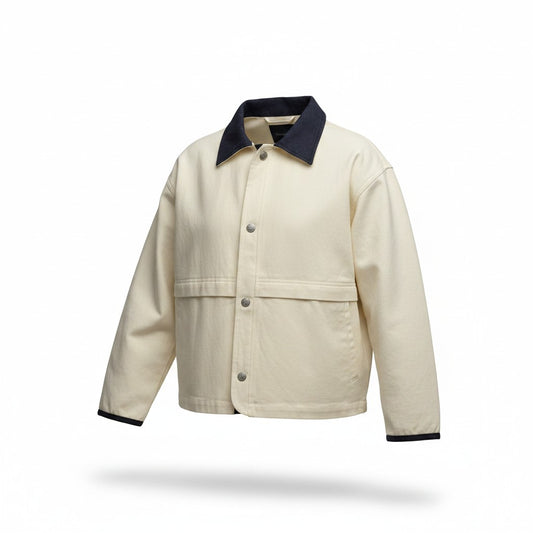 Chaqueta Beige Estilo Cazadora