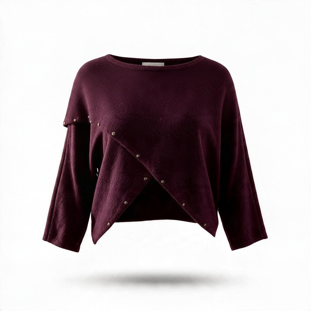 Blusa Asimétrica con Estoperoles